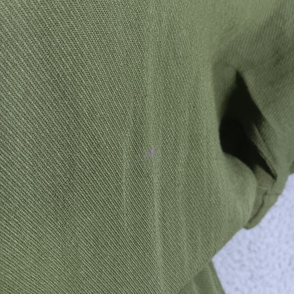 CodeXMode Romper Size Medium Olive Green Pull on Short Sleeve Button Up Pockets - Picture 10 of 12